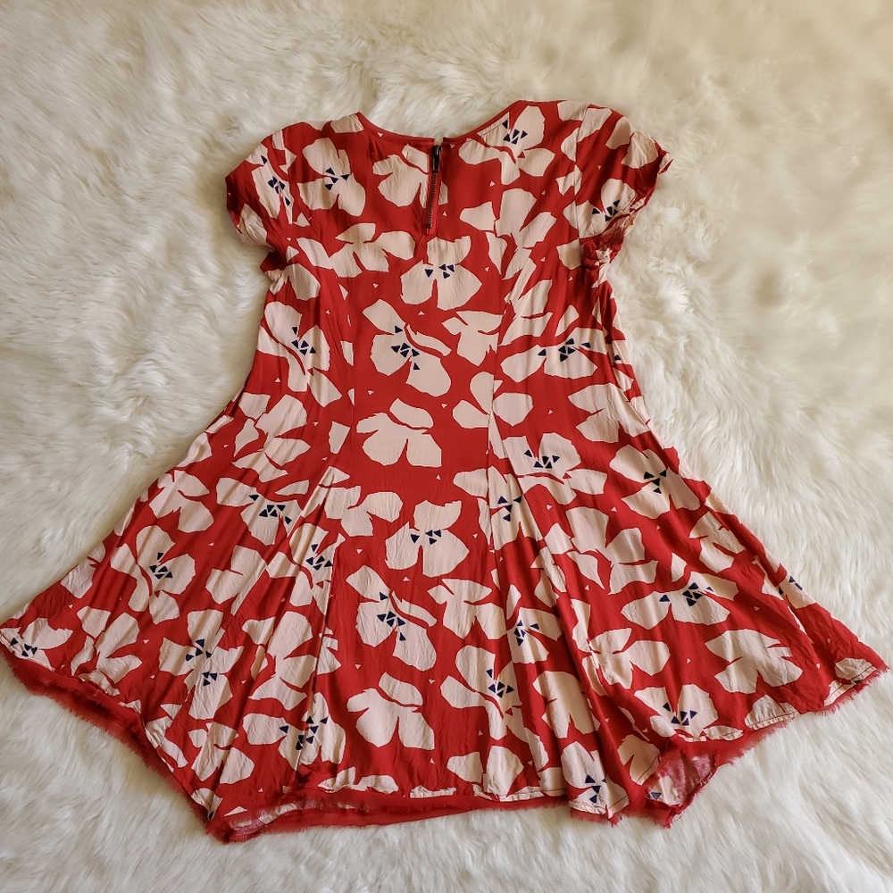 Urban Outfitters Silence + Noise Witchy Red Floral Mini Dress Size XS - Picture 7 of 13